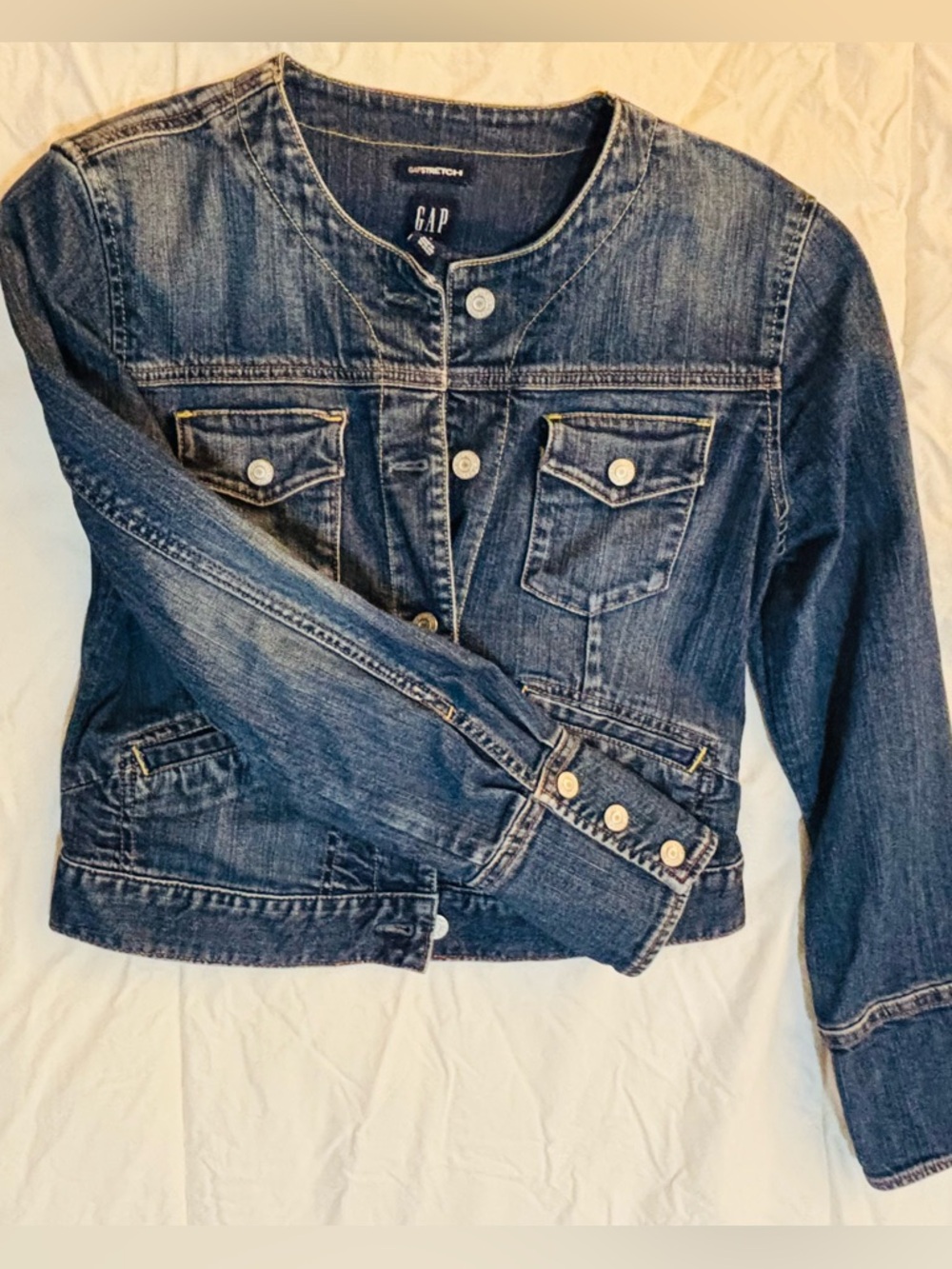GAP Women's Dark Blue Jean Jacket vintage Y2K like new